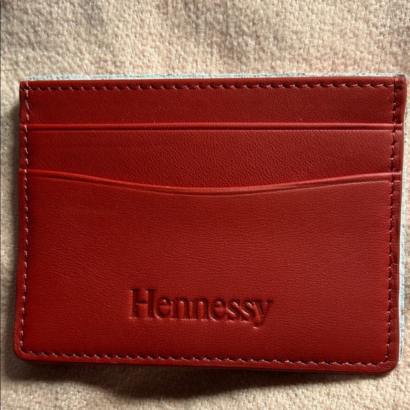 Henne Classic Red Leather Card Holder(VIP gift)